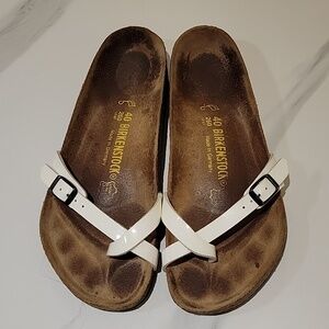 Birkenstock Piazza White Synthetic Sandals